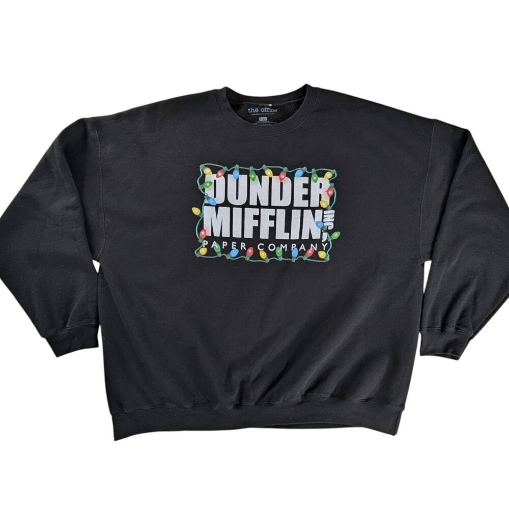 Dunder Mifflin Christmas Lights The Office Holiday Sweatshirt Christmas Sweater